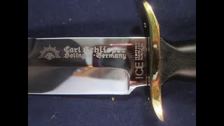 1970s Carl Schlieper Survival Knife Solingen Germany NOS [upl. by Dymphia289]