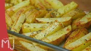 PATATAS AL HORNO  Muy fáciles para guarnición [upl. by Latton]