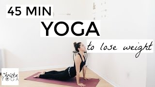 Yoga to Lose Weight  45 Minute Yoga Flow for Weight Loss  Fat Burning Yoga Workout [upl. by Portia]