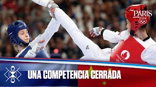 Así fueron las semifinales de Taekwondo femenino 49 kg  Juegos Olímpicos París 2024 [upl. by Ardnuasac]