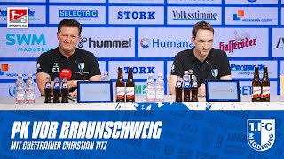 „Der Gegner bringt Intensität und Körperlichkeit mit“  PK vor dem Spiel bei Eintracht Braunschweig [upl. by Nodnar]