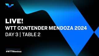 LIVE  T2  Day 3  WTT Contender Mendoza 2024 [upl. by Ydaf]