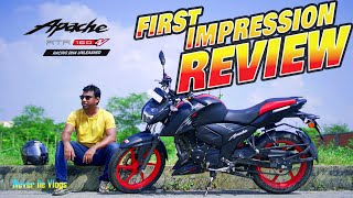 TVS Apache RTR 160 4V FI ABS NEW Special Edition 2023  First Impression Review ll Never Lie Vlogs l [upl. by Llehcam]