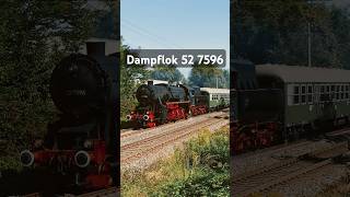 Dampflok 52 7596 der Eisenbahnfreunde Zollernbahn mit Sonderzug nach Rottweil [upl. by Zaid]