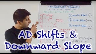 Y1 4 Aggregate Demand  Shifts and the Downward Slope [upl. by Aneehsak]