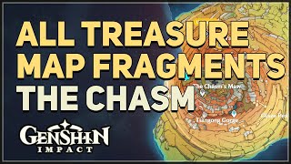 The Chasm All Treasure Map Fragments Locations Genshin Impact [upl. by Stafford229]