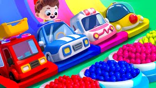 Car Garage Adventure  Learn Colors with Little Cars  Nursery Rhymes amp Kids Songs  BabyBus [upl. by Patterson247]