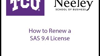 How to Renew a SAS 9 4 License [upl. by Modeerf]