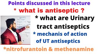 urinary tract antiseptics  antiseptics  nitrofurantoin amp methenamine MOA in simple english [upl. by Derwin800]