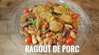 RAGOÛT de PORC AUX HARICOTS ROUGES [upl. by Metzgar779]