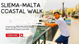 Breathtaking Sliema Coastal Walk Revealed [upl. by Hephzibah]