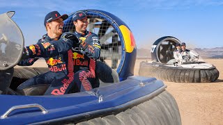 F1 Drivers Drift Hovercraft In The Desert 🇺🇸 [upl. by Faust]