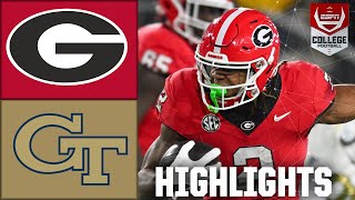 Georgia Bulldogs vs Georgia Tech Yellow Jackets  Full Game Highlights [upl. by Mahgem531]