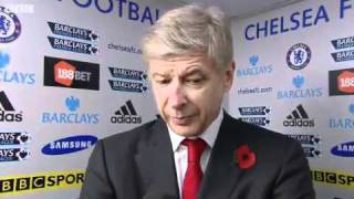 Arsene wenger Post Match Interview Chelsea 35 Arsenal [upl. by Mcnalley]