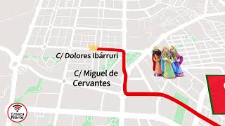 Recorrido de la Cabalgata de los Reyes Magos 2024 en Alcobendas [upl. by Yenffad]