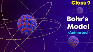 Bohrs atomic model ⚡3d animation  Class 9 Chemistry [upl. by Natehc]