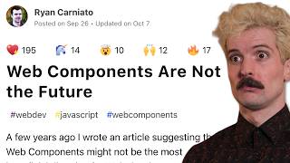 Why Everyone Hates Web Components [upl. by Arev]