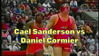 Cael Sanderson vs Daniel Cormier college wrestling [upl. by Hobbie]