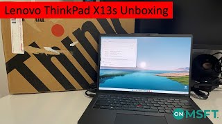 ARMpowered Lenovo ThinkPad X13s Unboxing amp Impressions [upl. by Addy]