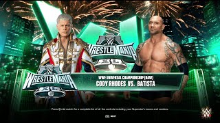 WWE 2K24 Steel Cage Match Batista vs Cody Rhodes  Xbox amp PS5 [upl. by Niwhsa224]