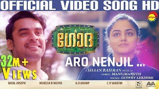 Aaro Nenjil Video Song with Lyrics  Godha Official  Tovino Thomas  Wamiqa Gabbi  Shaan Rahman [upl. by Nagaet]