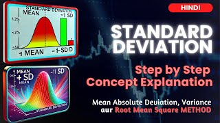 Standard Deviation Ki Simple Explanation  Statistics in Hindi  Root Mean Square method ka Use [upl. by Tati]