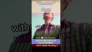 jobless person singing • Saware without music shorts vocals saware viral short trending yt 😢😭 [upl. by Adehsor4]