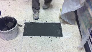 Repairing Terrazzo Floor Tiles [upl. by Eilac266]