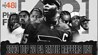 The Top 20 PA Battle Rappers List of 2023  Johnnie Mac Eazy The Block Captain Muslim Papa Sy [upl. by Koller977]