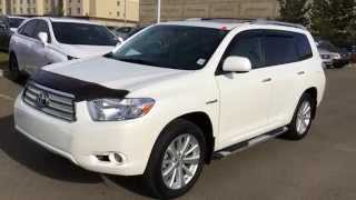 Pre Owned White 2008 Toyota Highlander Hybrid 4dr Limited Review  Fort Saskatchewan AB [upl. by Mintun870]