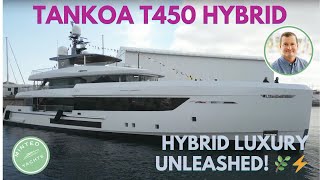 Tankoa T450 Hybrid Superyacht Premiered Monaco Boat Show Sistership Available YachtSpecsDirectcom [upl. by Earvin]