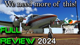 Cessna 310R for MSFS  Full 2024 Review [upl. by Yelmene]