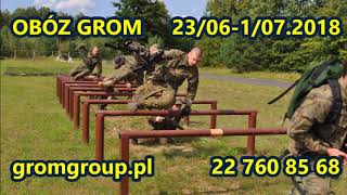 OBÓZ MILITARNY GROM 2018 [upl. by Annaig346]