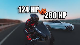 KIYAMET KOPARDIK CABRIO BMW vs R6 EFSANE GAZLAMA  Motovlog [upl. by Chessy]