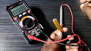 How to Check DC Battery Current with KAIWEETS Digital Multimeter  Ampere and Milliampere [upl. by Adon403]