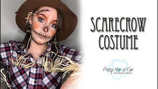 HALLOWEEN MAKEUP amp COSTUME IDEA SCARECROW [upl. by Anirahs]