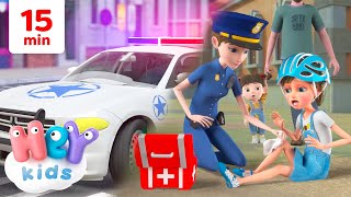 Das Polizeiauto und Mehr  Fahrzeuglieder  HeyKids Deutsch Kinderlieder [upl. by Medlin]