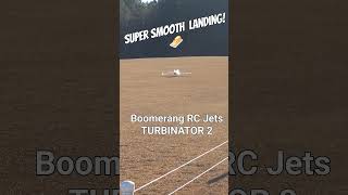 MindBlowing Smooth LandingUnbelievable Boomerang RC Jet Turbinator 2 [upl. by Eiramanig]