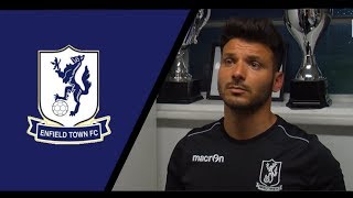 Mario Noto  Enfield Town Vs FC United of Manchester  Post Match Interview [upl. by Jessi227]