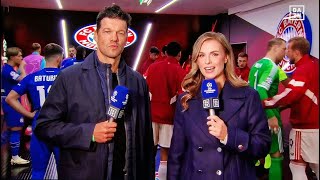 Laura Wontorra amp Michael Ballack Einen Duft aus dem Spielertunnel lieben sie ganz besonders [upl. by Nataniel]