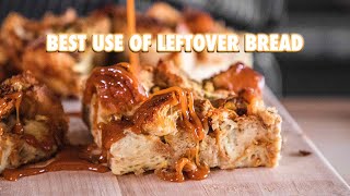 How To Make Dessert With Leftover Bread Caramel Bread Pudding [upl. by Dirgis]