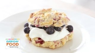 Raspberry Shortcakes  Everyday Food with Sarah Carey [upl. by Neema]