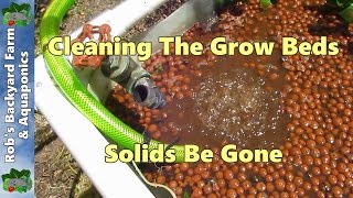 Cleaning Aquaponic grow beds Solids be gone [upl. by Samantha]