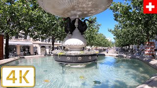 Carouge in Geneva Switzerland  Summer 2021【4K】Canton de Genève Suisse [upl. by Akselav]