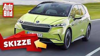 Skoda ElektroKompakter 2022  Bringt Skoda einen ID3Ableger  Skizze [upl. by Annalla]