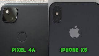 Google Pixel 4a vs iPhone XS  Camera Test [upl. by Notfilc]