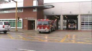 Burnaby Fire Department Hoswagon 24 amp Ladder 5 Responding [upl. by Shyamal]