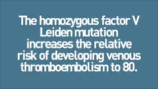 Thrombophilia and Relative Risk for DVT and Venous Thromboembolism [upl. by Lefton425]