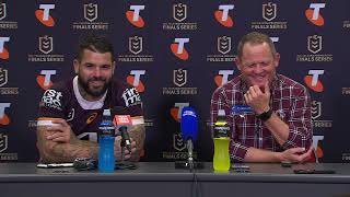 Orchestrated beautifullyquot  Brisbane Broncos Press Conference  QF1 0892023  Fox League [upl. by Kissel]