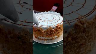 Bakery style vanilla cake decorating ytshorts cakedecoration video [upl. by Estell]